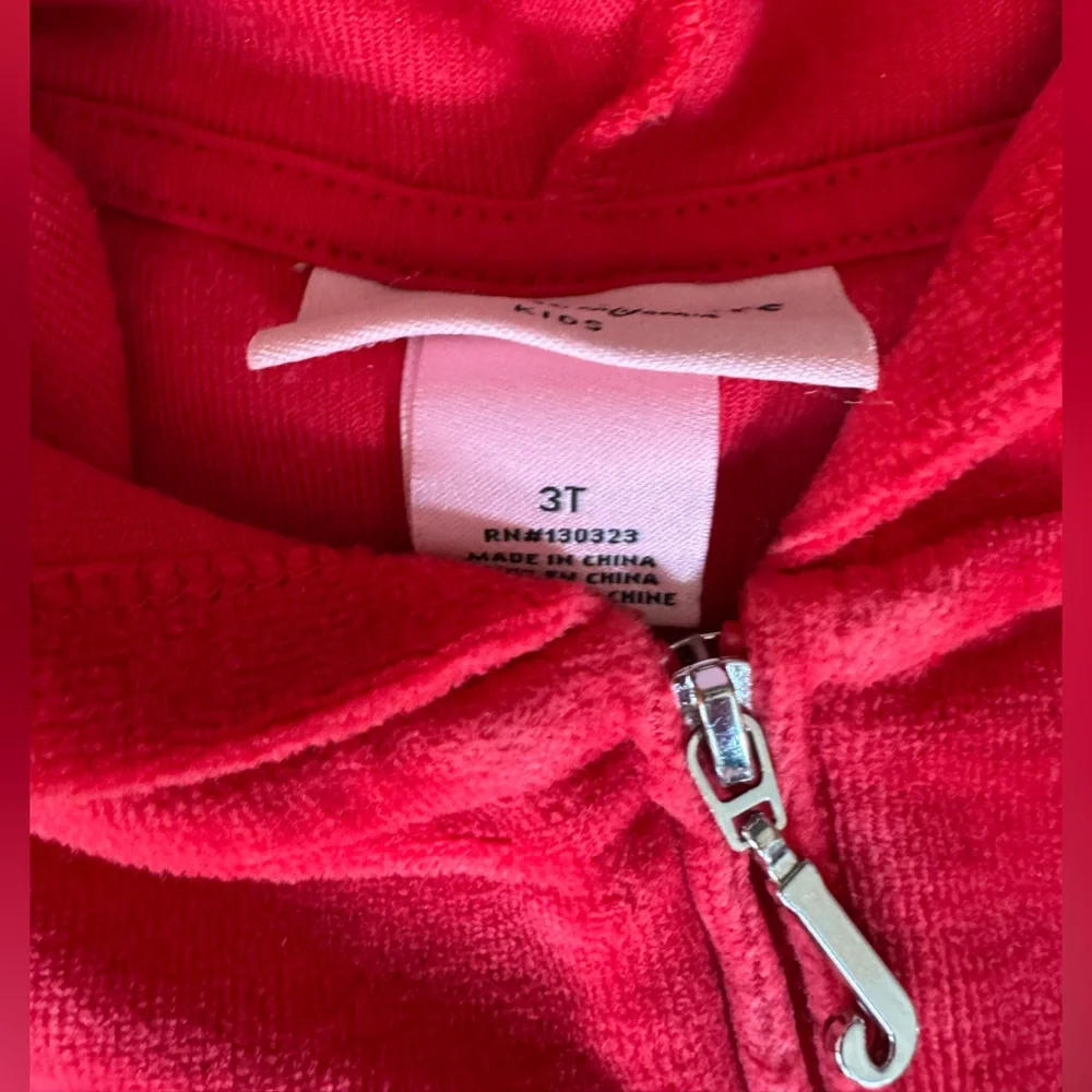 Juicy Couture Little Girls Red Sweatpants & Hoodie Set Size 3T - Picture 8 of 14